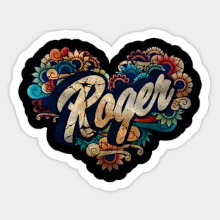 Roger's name Sticker